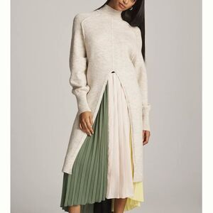 NWT Anthropologie Longline Split Sweater